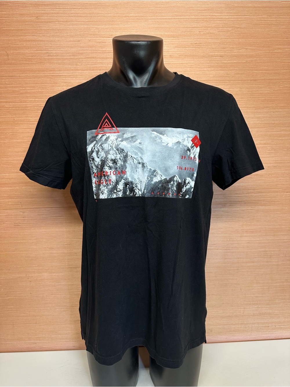American Eagle Outfitters Aspen Colorado Mountains Black T-Shirt Size Large